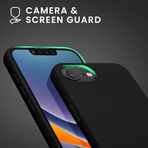 kwmobile Case Compatible with Apple iPhone 17e / iPhone 16e Case - Slim Protective TPU Silicone Phone Cover - Black Matte - color: black matte, size: iPhone 17e / iPhone 16e