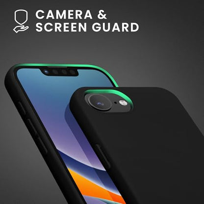 kwmobile Case Compatible with Apple iPhone 17e / iPhone 16e Case - Slim Protective TPU Silicone Phone Cover - Black Matte - color: black matte, size: iPhone 17e / iPhone 16e