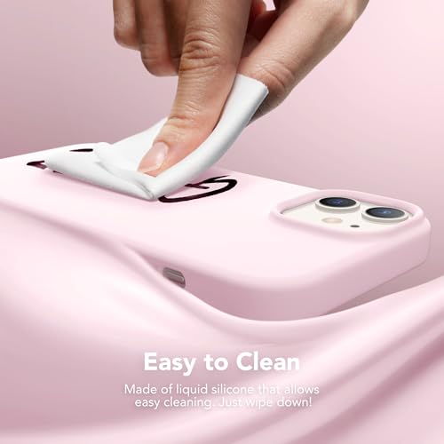 GONEZ Magnetic for iPhone 12/12 Pro Case, Silicone Cover Chalk Pink - color: A-Chalk Pink, size: Iphone 12 /Iphone 12 Pro