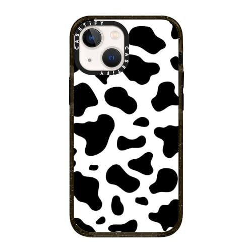 CASETiFY for iPhone 13 Mini Case - Impact Cow Print | Slim Fit | 6.6 ft. Drop Protection | COW PRINT | Black - color: COW PRINT, size: Iphone 13 Mini (5.4")