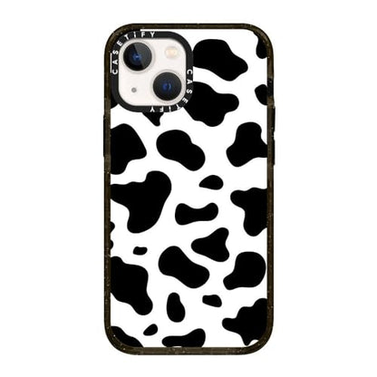 CASETiFY for iPhone 13 Mini Case - Impact Cow Print | Slim Fit | 6.6 ft. Drop Protection | COW PRINT | Black - color: COW PRINT, size: Iphone 13 Mini (5.4")