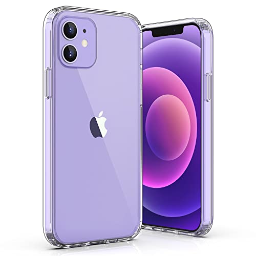 ULAK Clear Case for iPhone 12/iPhone 12 Pro 6.1inch, Crystal Clear | Hybrid Protective Slim Transparent Anti-Scratch Shock Absorption TPU Bumper Clear Phone Case for iPhone 12/12 Pro - color: Transparent