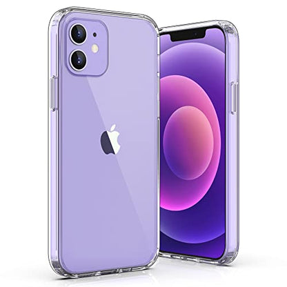ULAK Clear Case for iPhone 12/iPhone 12 Pro 6.1inch, Crystal Clear | Hybrid Protective Slim Transparent Anti-Scratch Shock Absorption TPU Bumper Clear Phone Case for iPhone 12/12 Pro - color: Transparent