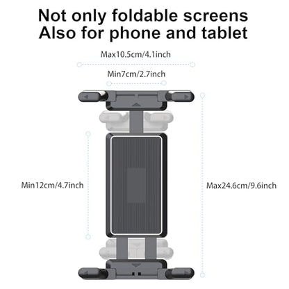 Universal Tablet Holder Mount for Treadmill, Exercise Bike, Stroller, Wheelchair, Golf Cart - 360° Rotatable Adjustable Clamp for 4.7" to 12.9" iPad, iPhone, Smartphones & Tablets