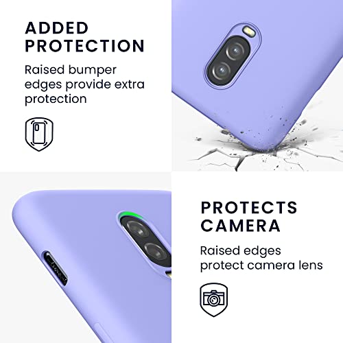 kwmobile Case Compatible with OnePlus 6T Case - Slim Protective TPU Silicone Phone Cover - Light Lavender - color: light lavender