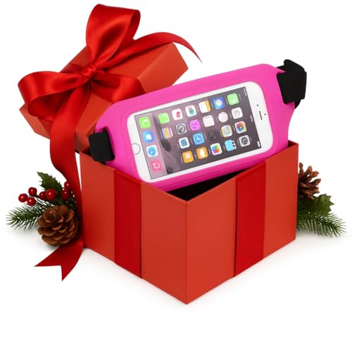 Ultimate Pink Waterproof Running Swimming Belt: Phone & Essentials Holder for Gym, Beach, Kayaking, Ski! Fits iPhone, Samsung - Touchscreen, IPX8 Rated Dry Waist Pouch - Adventure-Ready Performance! - color: Hot Pink