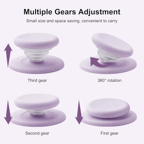 MOROCK Grip for Kindle with Kickstand and Magnetic Stand, Soft Silicone Magnetic Finger Grip for Kindle, iPhone and Smartphone, Cute Magnetic eReaders Holder, Light Purple - color: Light Purple