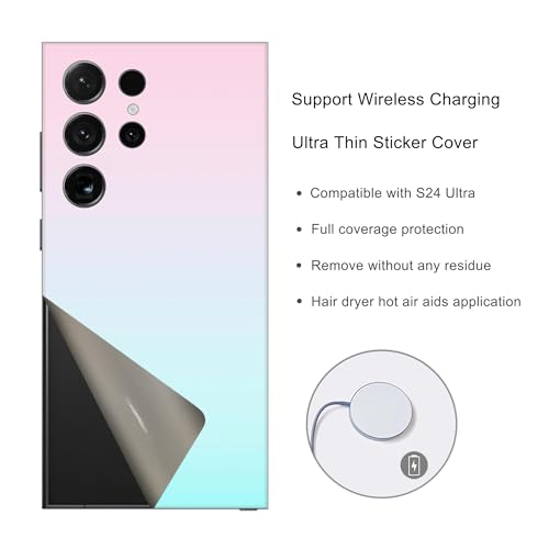 2 Pack Skin Wraps Compatible with Samsung Galaxy S24 Ultra (Multi) - color: Multi