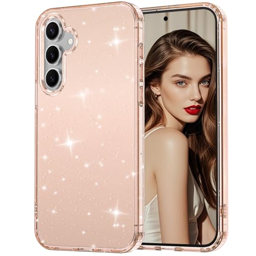 Glitter Case for Samsung Galaxy A16 5G Case, Bling Glitter Shockproof Phone Case for Galaxy A16 Case, Anti-Yellowing Clear Glittering Protective Case for Women and Girls (Gold) - color: Gold, size: A16