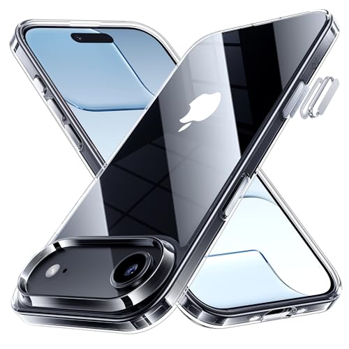 NIMASO for iPhone Air Case Clear, Military Grade Shockproof Drop Protection, Non-Yellowing Slim Thin Phone Cover for iPhone Air, Clear - size: iPhone Air 6.5 inch