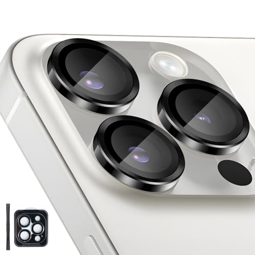 Camera Lens Protector for iPhone 14 Pro/14 Pro Max, Black - color: Black
