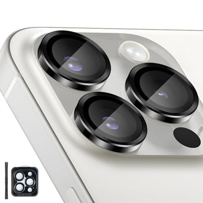 Camera Lens Protector for iPhone 14 Pro/14 Pro Max, Black - color: Black