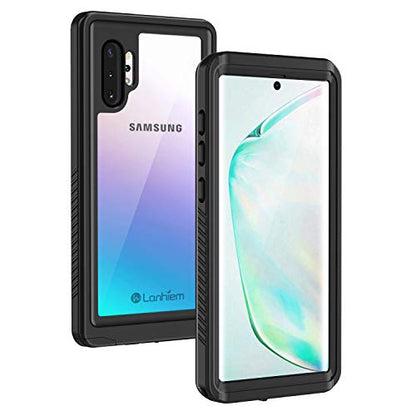 Lanhiem Galaxy Note 10+ Plus Case, Built-in Screen Protector [Compatible with Fingerprint ID], IP68 Waterproof Dustproof Shockproof Full Body Protective Cover for Samsung Galaxy Note 10+ / Note 10+ 5G - size: for Samsung Note 10+ Plus