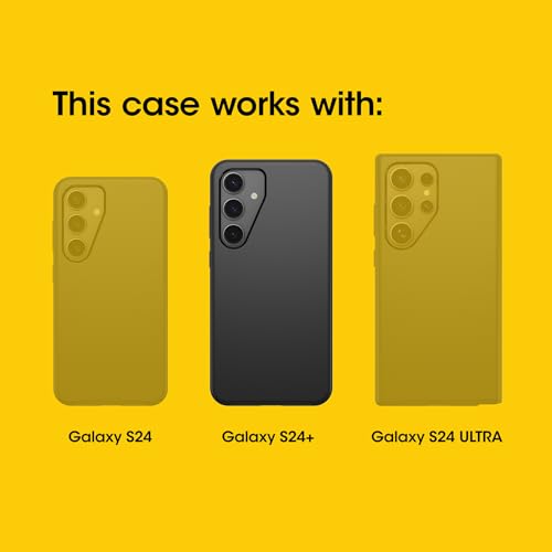OtterBox Samsung Galaxy S24+ Symmetry Series Clear Case - Dawn Floral (Blue), Ultra-Sleek, Wireless Charging Compatible, Raised Edges Protect Camera & Screen - color: Blue, style: Samsung Galaxy S24+