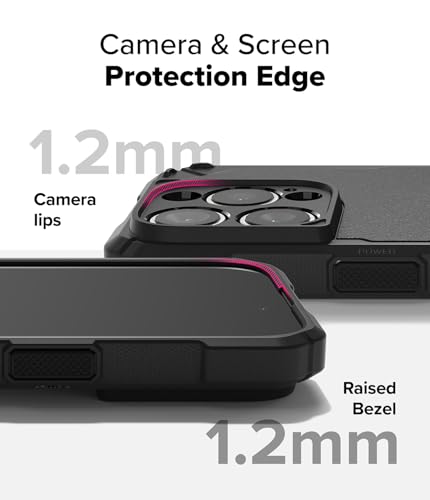 Ringke for iPhone 16 Pro Case [Rugged Gear Magnetic Black] - color: Magnetic Black, size: iPhone 16 Pro