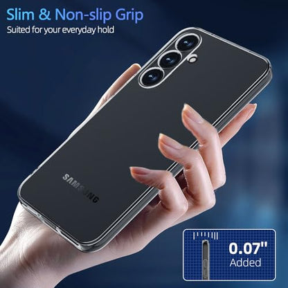 X-level Samsung Galaxy S23 FE Case Clear Slim Fit Ultra-Thin Super Soft TPU S23 FE Phone Cover Light Protective Anti-Slip Grip Scratch Resistant Phone Cases for Samsung S23 FE/ S23 FE 5G -Clear - color: Clear