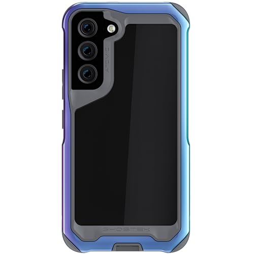 Ghostek ATOMIC slim S22 5G Phone Case with Clear Back and Iridescent Aluminum Bumper Heavy Duty Shock Absorbent Protective Metal Phone Cover Designed for 2022 Samsung Galaxy S22 (6.1 Inch) (Prismatic) - color: Prismatic, size: Galaxy S22