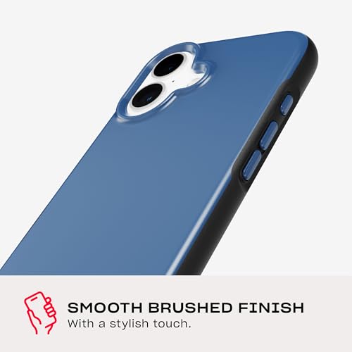Tech21 EvoDusk for iPhone 16- Compatible with MagSafe - Impact Protection Case 15x Military Standard Tested - in Blue/Black - color: Blue/Black, size: iPhone 16