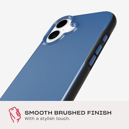 Tech21 EvoDusk for iPhone 16- Compatible with MagSafe - Impact Protection Case 15x Military Standard Tested - in Blue/Black - color: Blue/Black, size: iPhone 16