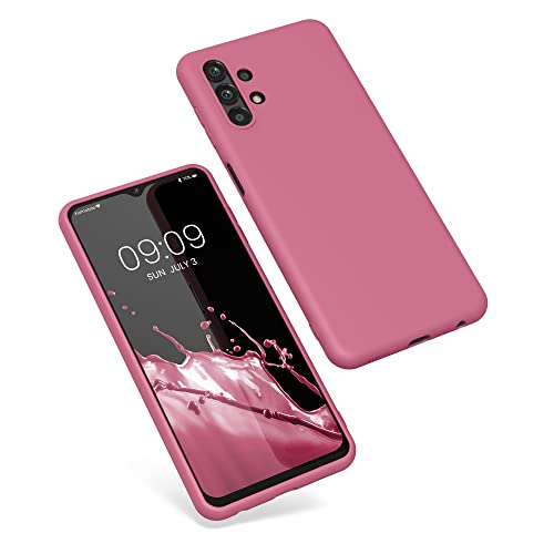 kwmobile Case Compatible with Samsung Galaxy A13 4G Case - Soft Slim Protective TPU Silicone Cover - Dark Rose - color: Dark Rose, size: Galaxy A13 4G