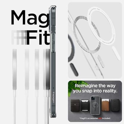 Spigen for iPhone 15/14/13 Case, Ultra Hybrid MagFit [Anti-Yellowing] [Compatible with Magsafe] - Carbon Fiber - color: Carbon Fiber, size: iPhone 15 / 14 / 13
