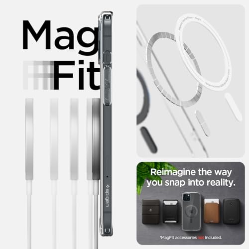 Spigen for iPhone 15/14/13 Case, Ultra Hybrid MagFit [Anti-Yellowing] [Compatible with Magsafe] - Carbon Fiber - color: Carbon Fiber, size: iPhone 15 / 14 / 13