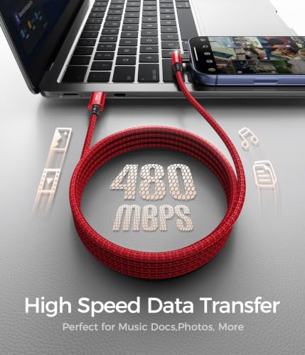 USB to USB C Cable 60W Fast Charging 10FT 90 Degree USB C to USB C Cable - color: Red, size: 10FT, style: USB C to USB C