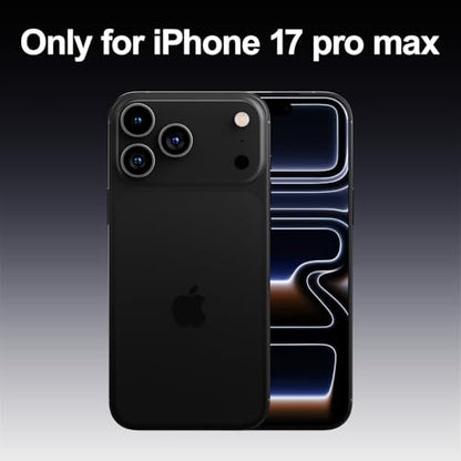 PAUL B for 2025 iPhone 17 Pro Max Case (Compatible with MagSafe) Military Grade Drop Protection(Drop Tested up to 13FT) Anti Yellowing|Magnetic Rugged Shockproof Phone Cover (Clear Black, iPhone 17 PM - color: Clear Black, size: iPhone 17 Pro Max