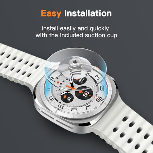 JETech Screen Protector for Galaxy Watch Ultra/6 Classic 47mm, 3-Pack | Tempered Glass Protection, HD Clear, Anti-Scratch Design - size: Galaxy Watch Ultra/6 Classic 47mm