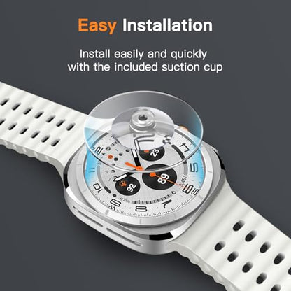 JETech Screen Protector for Galaxy Watch Ultra/6 Classic 47mm, 3-Pack | Tempered Glass Protection, HD Clear, Anti-Scratch Design - size: Galaxy Watch Ultra/6 Classic 47mm