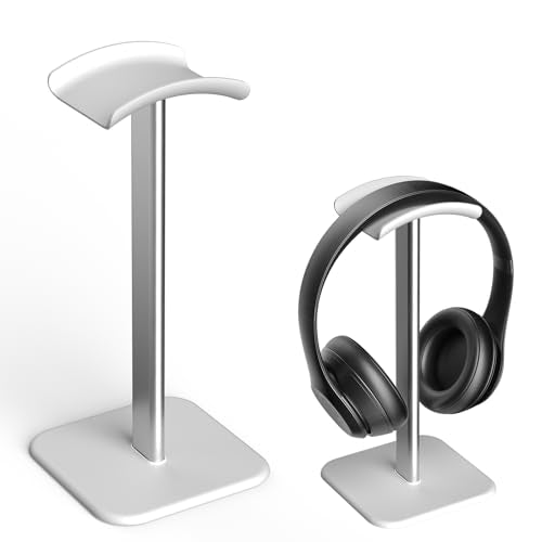 Headphone Stand for Desk - Headset Stand Headphone Holder (White) - color: White