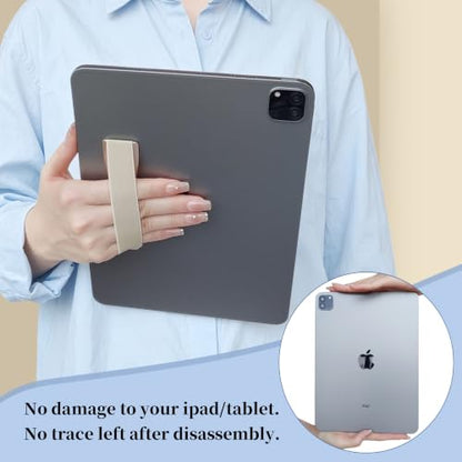 Hand Holder Strap for iPad, Tablet & Large Phone, Handle Grip（Gold） - size: 1 Pack-Gold