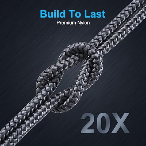 4 in 1 Multi Charging Cable Multi USB Fast Charging Nylon Cord (4Ft)