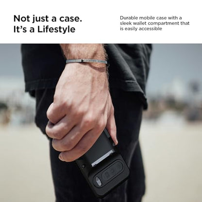 VRS DESIGN Damda Glide Pro for Pixel 10 / Pixel 10 Pro (2025) – Rugged Wallet Case with Sturdy Semi Auto Card Holder [4 Cards] Protective Phone Cover (Liberty Black - color: Liberty Black, size: Pixel 10 / Pixel 10 Pro