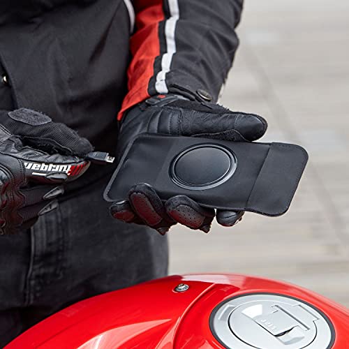 Shapeheart - Magnetic motorbike phone holder | Anti vibration motorcycle phone holder | Waterproof Motorcycle Handlebar phone mount | 360° orientation - size: 2XL phone up to 6.77" (17.2 cm)