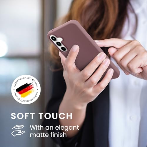 kwmobile Case Compatible with Samsung Galaxy A55 5G Case - Soft Slim Protective TPU Silicone Cover - Grape Purple - color: grape purple, size: Galaxy A55 5G