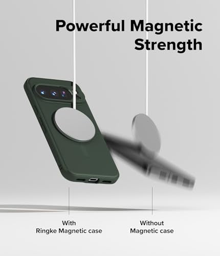 Ringke Onyx Designed for Google Pixel 10 Pro XL Case [Compatible with MagSafe and Pixelsnap] Oil & Dirt Resistant Enhanced Grip Non-Slip Texture Lightweight Cover - Magnetic Dark Green - color: Magnetic Dark Green, size: Pixel 10 Pro XL