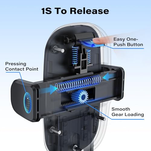 1Zero CD Phone Holder for Car, Easy One-Button Release CD Slot Phone Mount - style: Universal Clamp