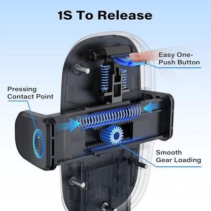 1Zero CD Phone Holder for Car, Easy One-Button Release CD Slot Phone Mount - style: Universal Clamp