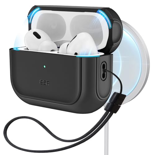 ESR for AirPods Pro 2 Case, Compatible with MagSafe, Black - color: Black, size: AirPods Pro 2&1 Case