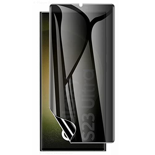 2pcs Flexible Privacy Hydrogel Film for Samsung Galaxy S23 FE Fan Edition 5G 6.4" 2023 Anti-Spy Anti-Peeping TPU Screen Protector Touch Sensitive Explosion-Proof Not Tempered Glass