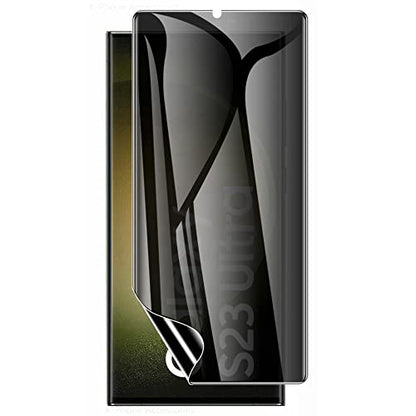 2pcs Flexible Privacy Hydrogel Film for Samsung Galaxy S23 FE Fan Edition 5G 6.4" 2023 Anti-Spy Anti-Peeping TPU Screen Protector Touch Sensitive Explosion-Proof Not Tempered Glass