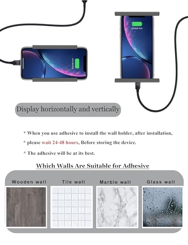 Tablet Wall Mount for iPad mini/ipad pro/ipad air, (Black) - color: Black