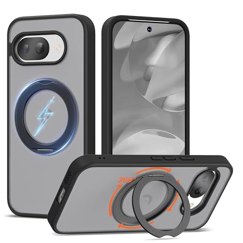 Compatible with Google Pixel 9a Case with Stand 6.3",Black - color: Black, size: Google Pixel 9a