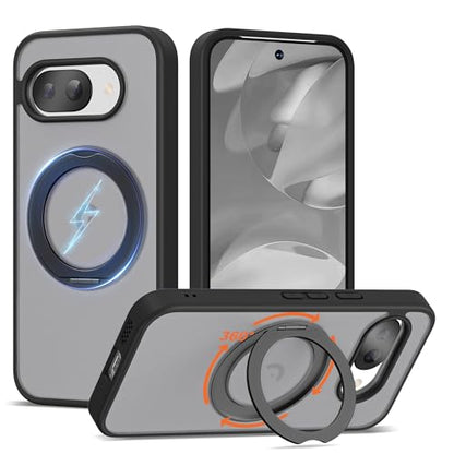 Compatible with Google Pixel 9a Case with Stand 6.3",Black - color: Black, size: Google Pixel 9a