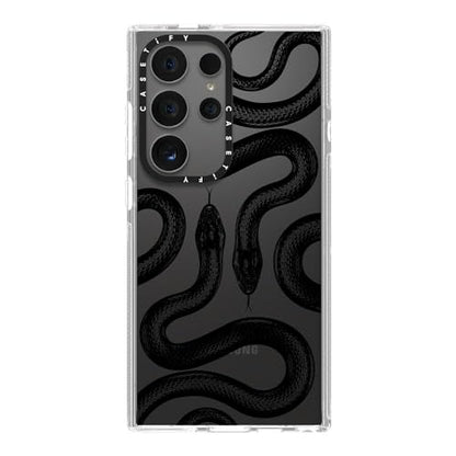 CASETiFY for Galaxy S24 Ultra Case - Impact Clear | Not Yellowing | 6.6 ft. Drop Protection | Black Kingsnake | Clear - color: Black Kingsnake, size: Galaxy S24 Ultra