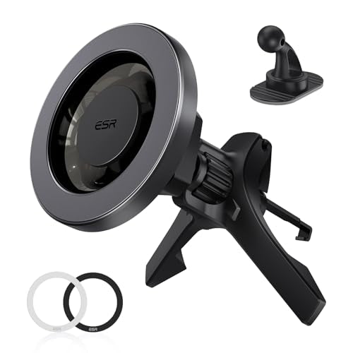 ESR for MagSafe Car Mount, Car Phone Holder for iPhone 18 Pro Max/Duo/17-12 - color: Black