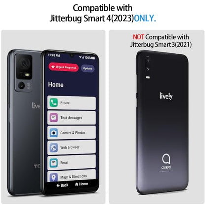BELTRON Phone Case for Jitterbug Smart 4, Slim Industrial Strength Protective Grip Case with Reinforced Technology for TCL 40XL / Lively Jitterbug Smart4 (Blue) - color: Blue