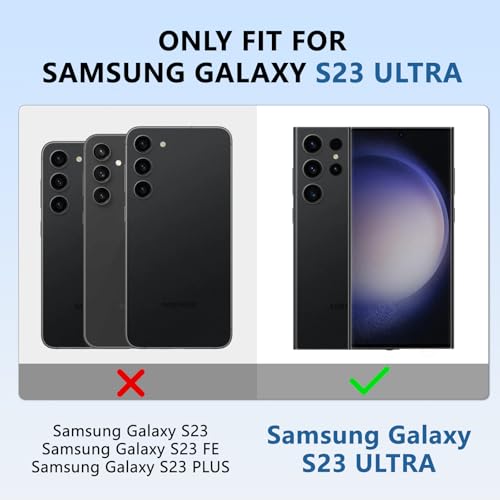 for S23-Ultra Case, Compatible with MagSafe, Durable Stand, Black - color: Black, size: Galaxy S23 Ultra 6.8"