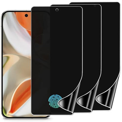 3 Pack Privacy Screen Protector for Google Pixel 9 Pro XL 6.8", Ultra-Thin Anti-Spy Soft TPU Hydrogel Protective Film for Pixel 9 Pro XL - Self-Healing, Touch Sensitive, Case Friendly - size: Google Pixel 9 Pro XL